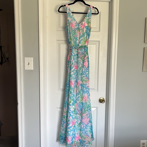 ❌SOLD❌ Lilly Pulitzer belted maxi dress - Picture 4 of 7